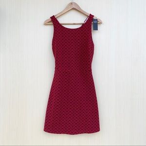 Hollister Red Print Sleeveless Mini A Line Dress